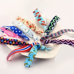 Beautiful Pattern Colorful No Crease Hair Ties Ponytail Bracelets Rope